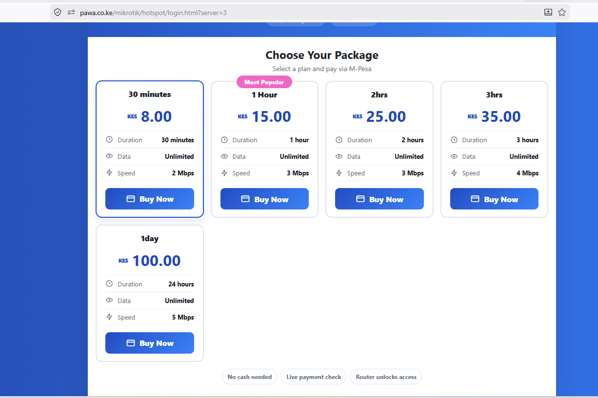 Tajira WiFi customer portal support workflow