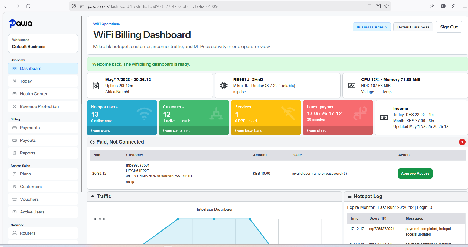 Set up Tajira on your MikroTik. preview